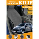 STS Oto Aksesuar Peugeot 307 Uyumlu SİYAH PRESTİJ SERİSİ DOKUMA KUMAŞ OTO KOLTUK KILIFI ÖN TAM ARKA ALT