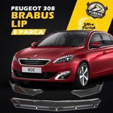 STS Oto Aksesuar Peugeot 308 Uyumlu Brabus Ön Lip 3 Parça Kanatlı Lip