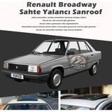 STS Oto Aksesuar Renault Broadway Parlak Siyah Yalancı Çakma Sahte Sunroof
