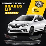 STS Oto Aksesuar Renault Symbol 2013-2020 Uyumlu Brabus Ön Lip 3 Parça Kanatlı Lip