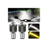 STS Oto Aksesuar s2 Uyumlu Led Ampul Şimşek Etkili Sarı-beyaz Csp Led S2 Uzun Kısa Otomobil Araç Motosiklet Mercekl
