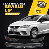 STS Oto Aksesuar Seat Ibiza Mk5 2017 Sonrası Uyumlu Brabus Ön Lip 3 Parça Kanatlı Lip