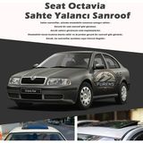 STS Oto Aksesuar Skoda Octavia Parlak Siyah Yalancı Çakma Sahte Sunroof