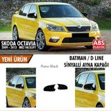 Sts Oto Aksesuar Skoda Octavia Uyumlu Mk2 A5 Facelift 2009-2013 Batman Yarasa Ayna Kapagi