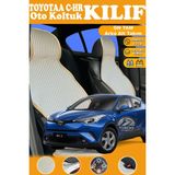 STS Oto Aksesuar Toyota C-Hr Uyumlu Bej Prestij Serisi Dokuma Kumaş Oto Koltuk Kılıfı Ön Tam Arka Alt