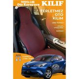 STS Oto Aksesuar Toyota C-Hr Uyumlu Kırmızı Prestij Serisi Dokuma Kumaş Oto Koltuk Kılıfı Ön Tam Arka Alt
