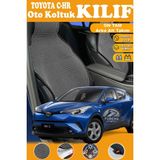 STS Oto Aksesuar Toyota C-Hr Uyumlu Siyah Prestij Serisi Dokuma Kumaş Oto Koltuk Kılıfı Ön Tam Arka Alt