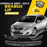 STS Oto Aksesuar Toyota Corolla 2007-2012 Uyumlu Brabus Ön Lip 3 Parça Kanatlı Lip