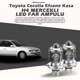 STS Oto Aksesuar Toyota Corolla Efsane Kasa Uyumlu Mercek LED Xenon Şimşek Etkili Tek Renk Beyaz - 00-Beyaz - 1