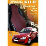 STS Oto Aksesuar Volkswagen Golf 5 Uyumlu Kırmızı Prestij Serisi Dokuma Kumaş Oto Koltuk Kılıfı Ön Tam Arka Alt