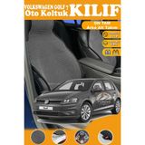 STS Oto Aksesuar Volkswagen Golf 7 Uyumlu Siyah Prestij Serisi Dokuma Kumaş Oto Koltuk Kılıfı Ön Tam Arka Alt