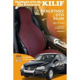 STS Oto Aksesuar Volkswagen Jetta Mk5 Uyumlu Kırmızı Prestij Serisi Dokuma Kumaş Oto Koltuk Kılıfı Ön Tam Arka Alt