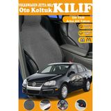 STS Oto Aksesuar Volkswagen Jetta Mk5 Uyumlu Siyah Prestij Serisi Dokuma Kumaş Oto Koltuk Kılıfı Ön Tam Arka Alt