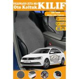 STS Oto Aksesuar Volkswagen Jetta Mk6 Uyumlu Siyah Prestij Serisi Dokuma Kumaş Oto Koltuk Kılıfı Ön Tam Arka Alt
