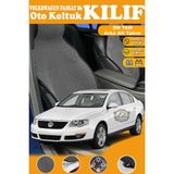STS Oto Aksesuar Volkswagen Passat B6 Uyumlu Siyah Prestij Serisi Dokuma Kumaş Oto Koltuk Kılıfı Ön Tam Arka Alt
