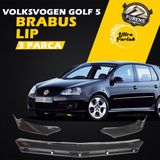 STS Oto Aksesuar Vw Golf 5 2003-2009 Uyumlu Brabus Ön Lip 3 Parça Kanatlı Lip