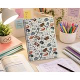 Studi A4 160 Yaprak Kareli Spiralli Defter – Sevimli Kedi Desenli Okul Defteri