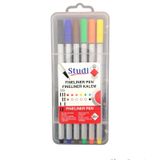 Studi Fineliner Keçeli Kalem 0.4 mm 12 Renk