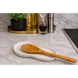 Studio Aslan Design Modern 3D Baskı Tezgah Üstü-Kirli Kaşık Altlığı Kirli Kaşıklık-Kepçe Altlığı Granit desen renkte