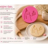 Studio Aslan Design Şeker Hamuru Desen Kalıbı 7 cm – Fondan & Kurabiye Için Kabartma Desen Aparatı - Beyaz