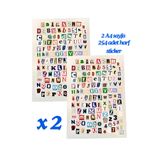 Studio D arte DIY KIT Harf Alfabe Sticker Set Bullet Journal Ajanda Telefon Laptop Etiket Çıkartma