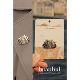 Studio Keefla İstanbul Broş - Metal Enamel Pin Tasarım Yaka İğnesi Rozet Şık Takı Hediyelik Aksesuar