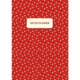 Study Planner: Undated Academic Organiser for 52 Weeks of Productivity: Red Polka Dot Cover