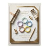 StudyEra 5'li Pastel Washi Tape Seti Dekoratif Kağıt Bant – Ajanda Defter Scrapbooking Süsleme Bandı