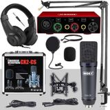 Stüdyo Ekipmanları Exclusive Paket-1 CX2 Mikrofon GLX-600 Ses Kartı Stüdyo Kayıt Seti