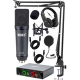 Stüdyo Ekipmanları Exclusive Paket-3 CX2 Mikrofon GLX-700GR Ses Kartı Stüdyo Kayıt Seti