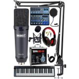 Stüdyo Ekipmanları Midi Live Paket-5 Ses Kartlı Mikser Midi Klavye CX2 Mikrofon Kulaklık