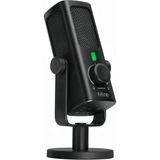 Stüdyo Kayıt/bilgisayar Akışı Için Usb-Podcast-Kondenser-Mikrofon, Youtube Müzik Vokal Oluşturma Için Masaüstü-Metal-Mic, Monitör-Mix Ses Kontrolü, Düşük Kesim Anahtarı (Profıle3)