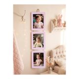 Stüdyo Plus 3’lü Ahşap Fotoğraf Çerçevesi 15x21 cm – İpli Askılı 3 Dikey MDF – Bebek & Çocuk Odası Duvar Dekoru