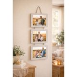 Studyo Plus Ahşap 3’lü Ipli 15X21 cm Fotoğraf Çerçevesi Yatay Vizon