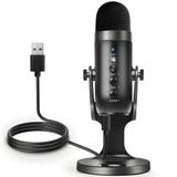 Stüdyo Ses Kayıt Mikrofonu, Gürültü Önleyici Anti-Şok Teknolojili Tak Çalıştır Kablolu 270 Derece Ayarlanabilir Dayanıklı Gövdeli Profesyonel Vlogger Yayıncı Podcast ve Müzik Kayıt Mikrofonu