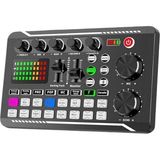 Stüdyo Ses Mikseri F998 Şarjlı Bluetooth Dj Mixer Canlı Yayın, Podcast, Karaoke Uyumlu Kondense
