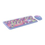 Studz M600 Kablosuz Türkçe Q Multimedia Klavye + Mouse Set mor