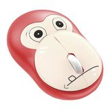 Studz M7 Monkey Sevimli Sessiz Maymun Kablosuz Mouse - Bordo