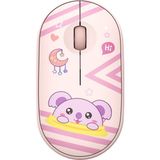 Studz T4 Kablosuz Mouse Bluetooth 5.2&wireless 2.4 Ghz Çift Mod Sessiz Mouse - Pembe