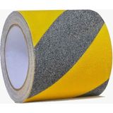 Sturdy 10 cm (100MM) 25 Metre Sarı Siyah Zemin Kaydırmaz Bant, Merdiven Kaydırmaz Bant