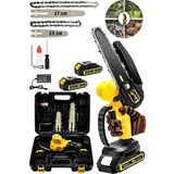 Sturdy 148 12 Ah Çift Sargı Motor 10-15 cm Zincir Takımlı Makinası Şarjlı Dal Budama
