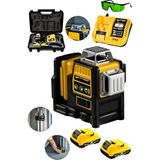 Sturdy 360° 12 Köşe 50 Metre Ölçüm 2 Akülü Yeşil Çizgili Hizalama Lazer Metre Çizgi Hizalama Makinesi Kırılmaz Kompact Gövde