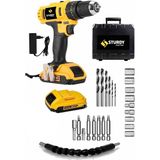 Sturdy 42V 5Ah darbeli PURPOSİVE MODEL Lion Çift Akülü şarjlı 27 parça Setli Matkap