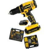 Sturdy 58V 8AH Lıon Çift Akülü Turbo Şarjlı Vidalama Matkap 99 Parça Setli