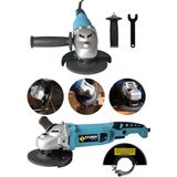 Sturdy 900 Watt Devir Ayarli Sjs Çift Metal Dişli Şanzuman Demir Metal Kesme Taşlama Makinesi 125 mm Mavi