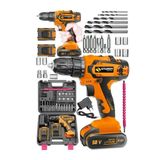 Sturdy Alman Technology 128 FV 12 Ah Bakır Sargılı Quick Power 24 Parça 2 Akülü Şarjlı Matkap