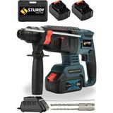 Sturdy Bakır Sargılı Kömürsüz Motor Darbeli Çift Akülü Şarjlı Kırıcı Delici 2-26 mm Hilti 002