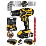 Sturdy Express Seri 58 V 6 Ah Li-on Çift Akülü Darbeli Turbo Şarjlı 27 Parça Vidalama Matkap