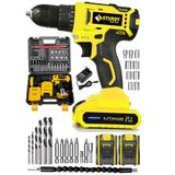 Sturdy Express Seri 58 V 6 Ah Lion Çift Akülü Turbo 27 Parça Şarjlı Matkap
