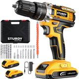 Sturdy Işıklı Vidalama Şarjlı Matkap 48V + Çift Akülü Li-On Batarya 27 Parça Set Hediyeli